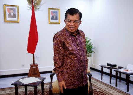 Indonesia's Vice President Jusuf Kalla looks on before an interview with Reuters in Jakarta, Indonesia, June 20, 2016. REUTERS/Beawiharta