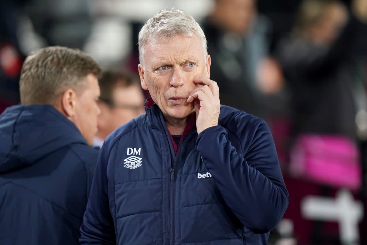David Moyes praised a professional display from West Ham (Adam Davy/PA) (PA Wire)