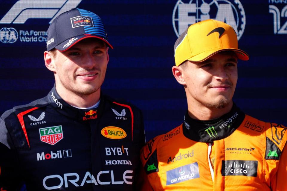 Max Verstappen and Lando Norris <i>(Image: PA)</i>