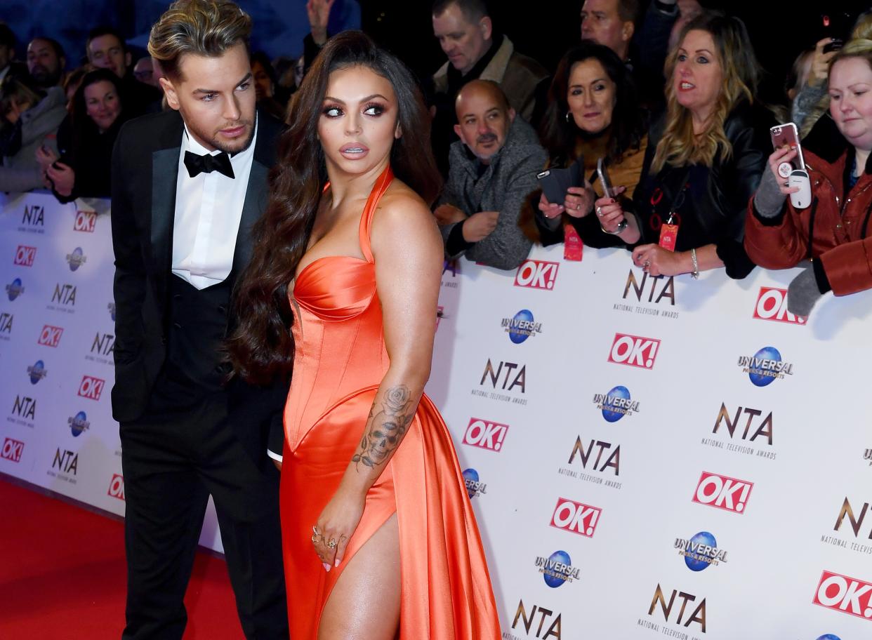 Chris Hughes attended the NTAs to support girlfriend Jesy Nelson (Credit: Getty Images)