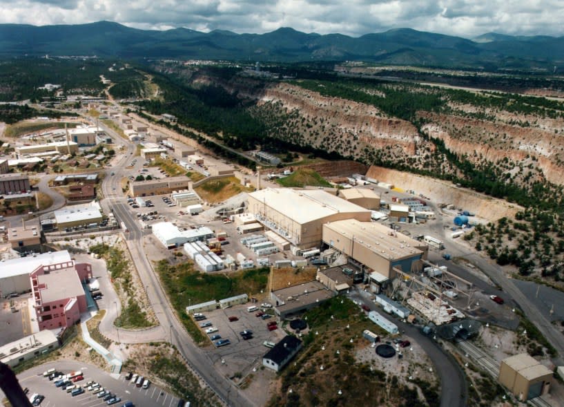 An aerial of the Los Alamos National Laboratory in Los Alamos, N.M.