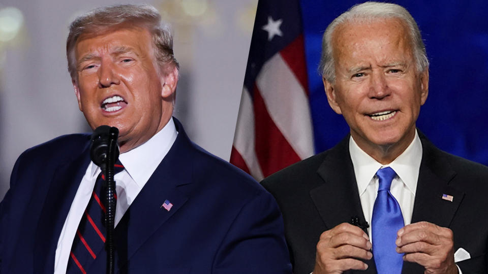 Donald Trump and Joe Biden 