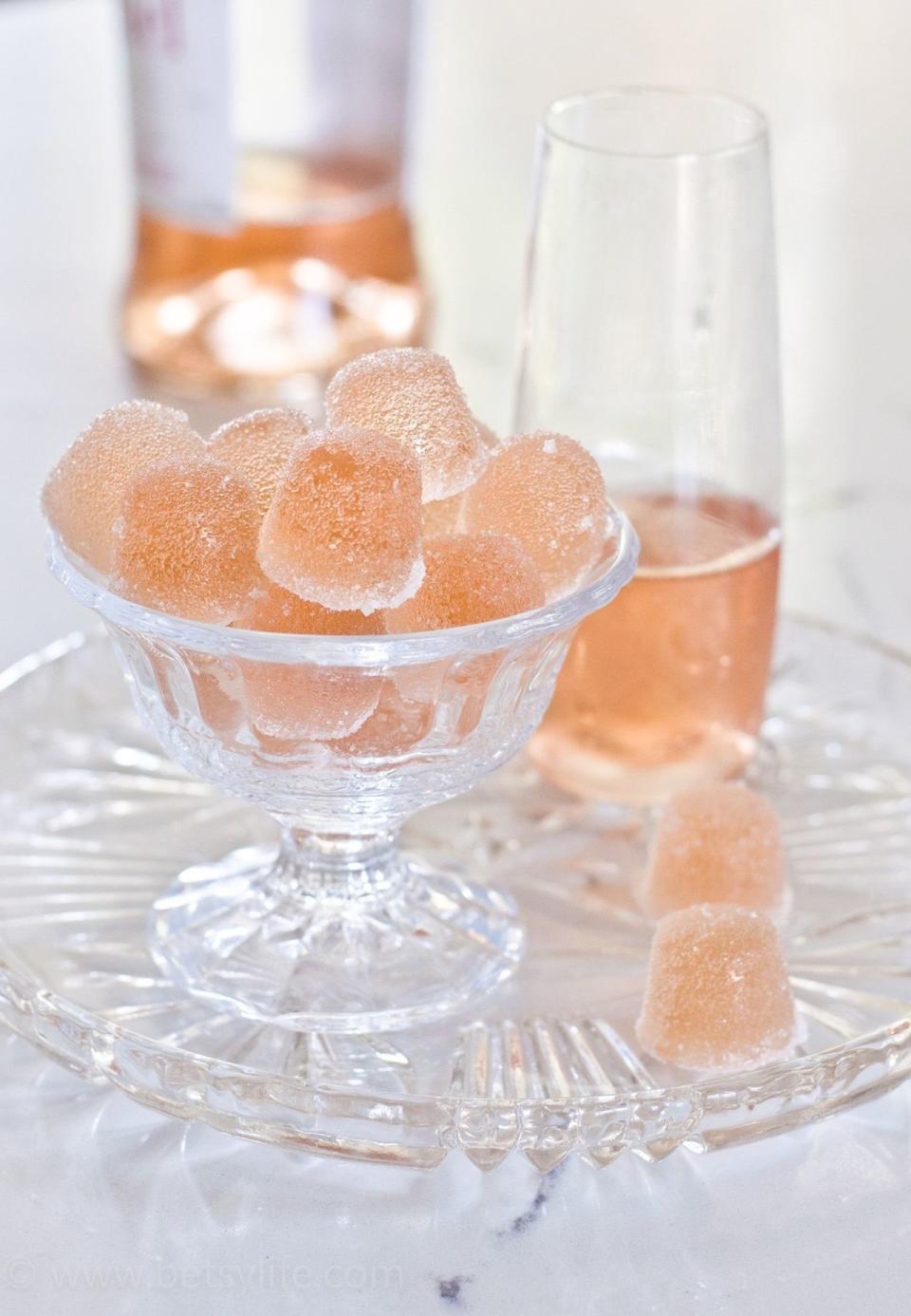 Rosé Wine Gumdrops