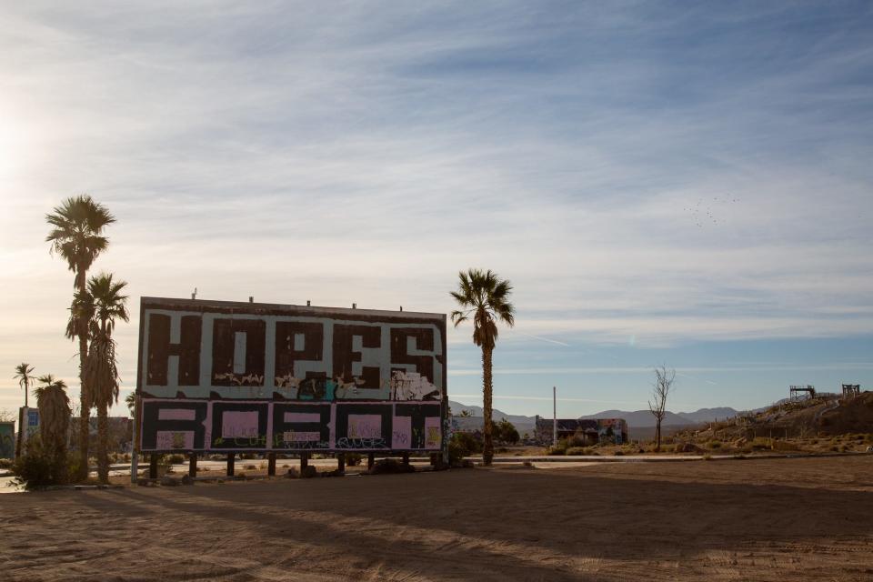 An abandoned water park in Newberry Springs, California.