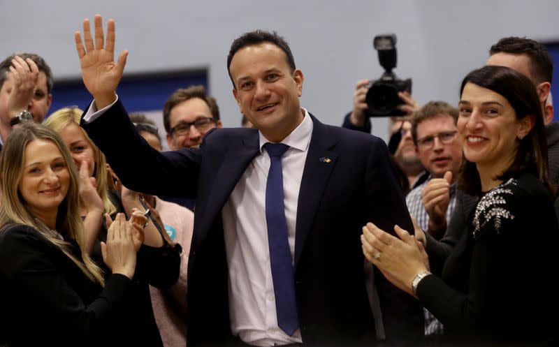 El primer ministro de Irlanda, Leo Varadkar, en Citywest