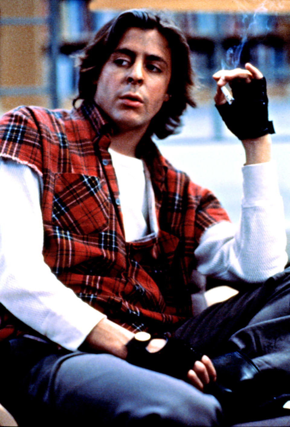 Bender smoking a cigarette in "The Breakfast Club"