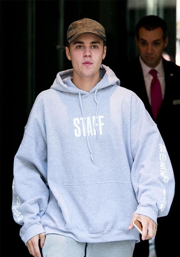 Justin allegedly egged his neighbour's home in 2014. Photo: Getty Images