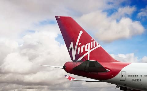 Virgin Atlantic saw its cost per kilometre fall - Credit: Getty