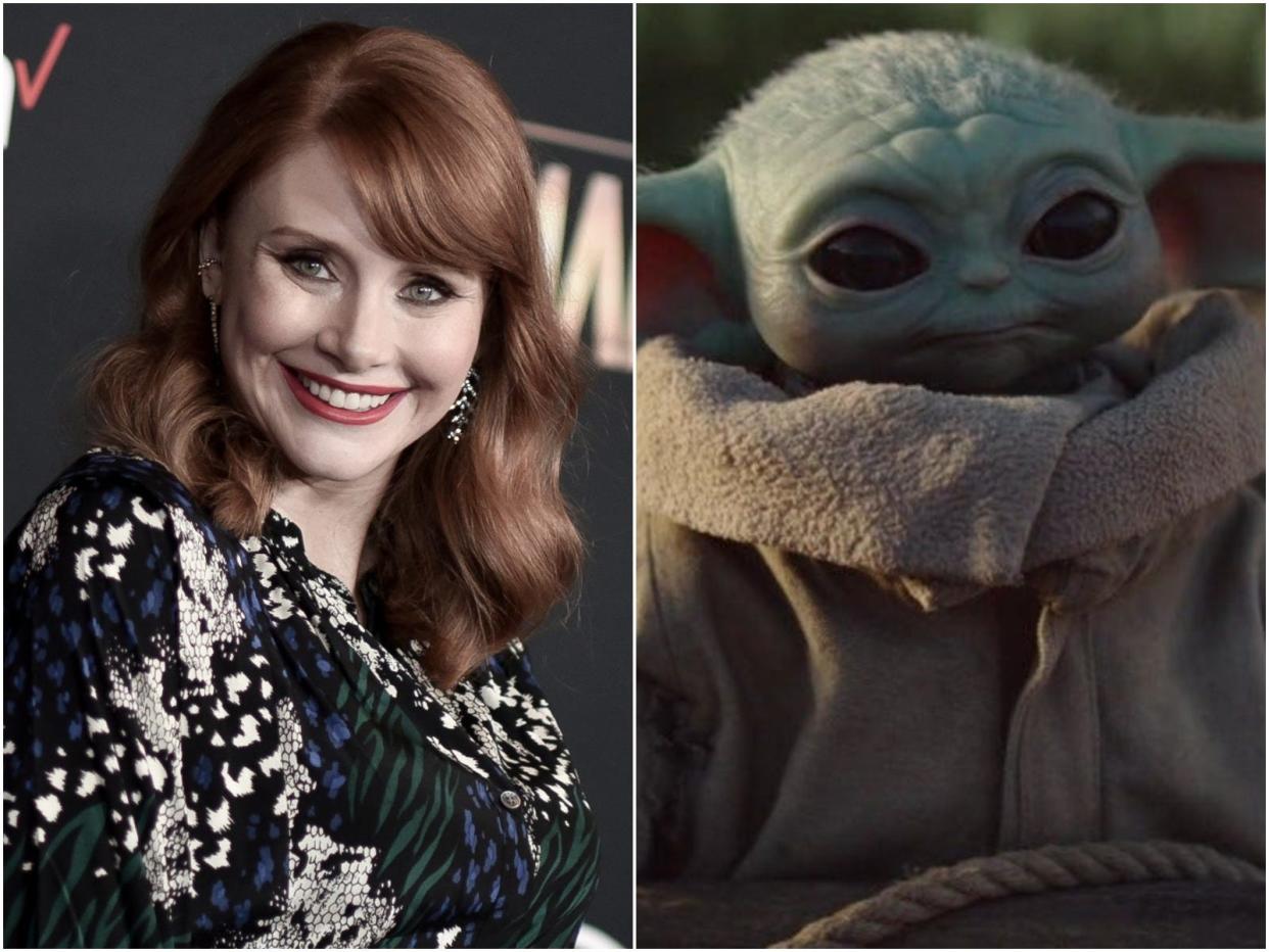 Bryce Dallas Howard Baby Yoda 