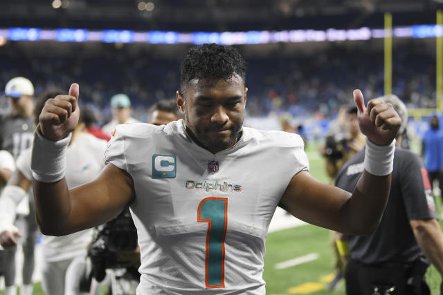 Tagovailoa aids Dolphins’ turnaround in 31-27 win over Lions