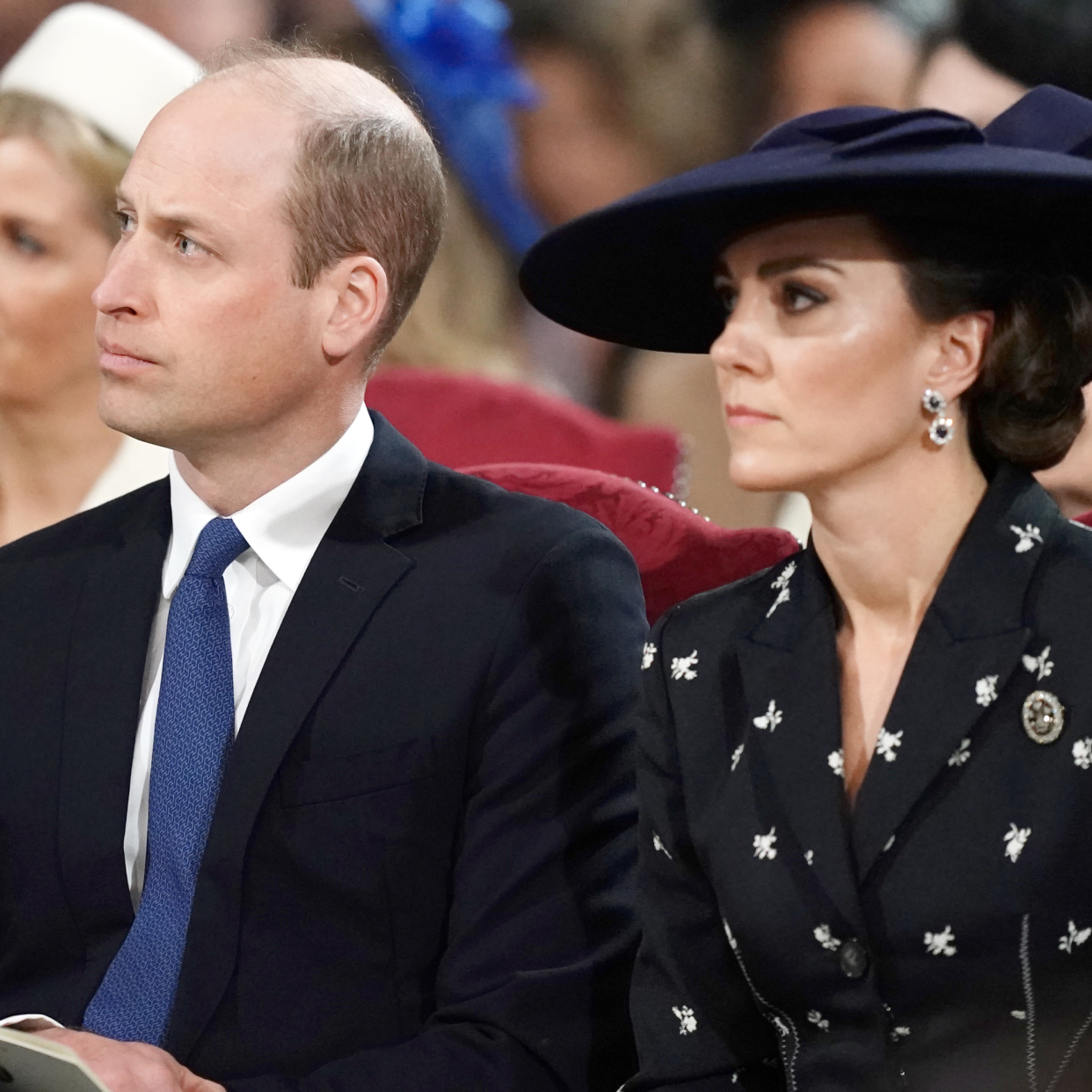  Prince William, Prince of Wales and Catherine, Princess of Wales attend the annual Commonwealth Day Service at Westminster Abbey on March 13, 2023 in London, England. 