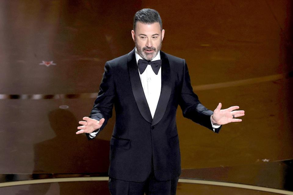 jimmy kimmel on oscars 2024 stage