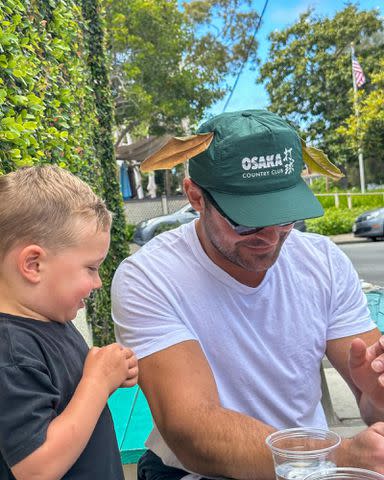 <p>Dylan Efron Instagram</p> Zac Efron and his brother Henry getting brunch in May 2024