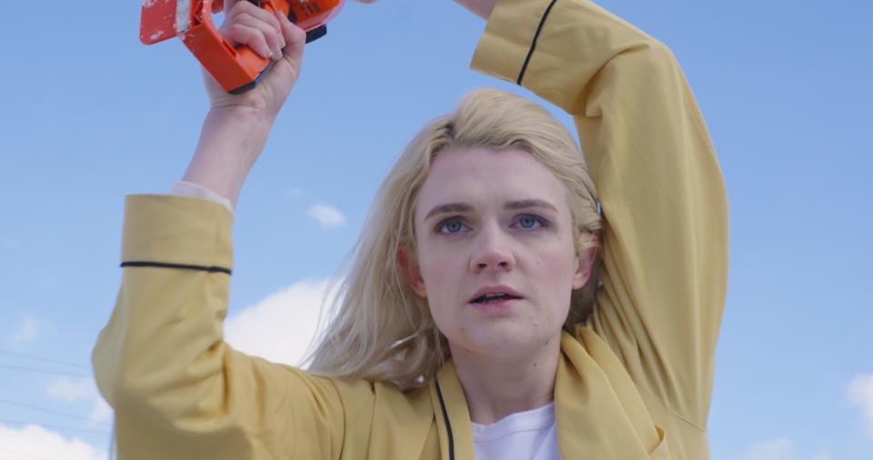 Gayle Rankin stars as a woman who inherits a hotel and finds a holiday with friends descending into madness in the horror movie "Bad Things."