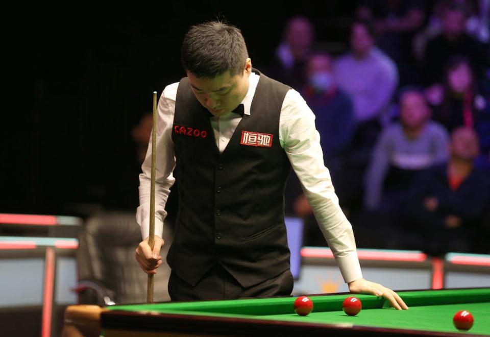 Ding Junhui suffered a defeat (Nigel French/PA) (PA Wire)