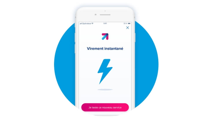 Virement instantané dans l'application Boursorama Banque