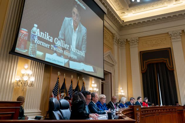 A video deposition with the author being played during a House select committee hearing investigating the Jan. 6 attack on the U.S. Capitol on Oct. 13.