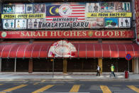 The usually bustling Jalan Tunku Abdul Rahman in Kuala Lumpur seen on on 18 March 2020, the first day of the Movement Control Order. (PHOTO: Fadza Ishak for Yahoo Malaysia)