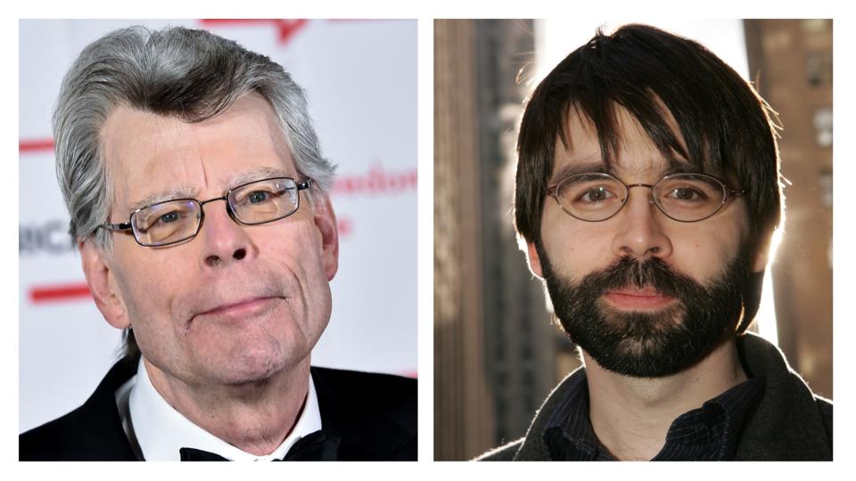 Horror master Stephen King (left) and his son, writer Joe Hill.