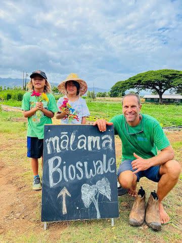 <p>Courtesy Jack Johnson</p> Jack Johnson Kōkua Learning Farm for a Community Work Day in August 2023.