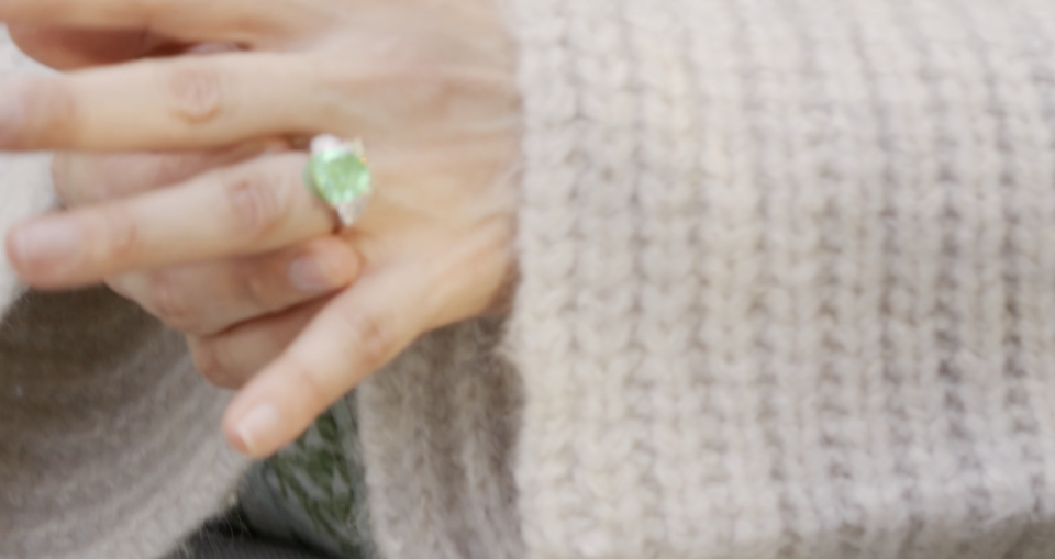 Jennifer Lopez Green Engagement Ring