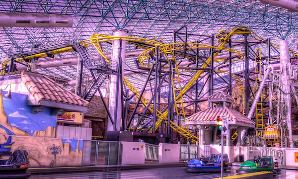 El Loco roller coaster at Circus Circus's Adventuredome in Las Vegas, Nevada