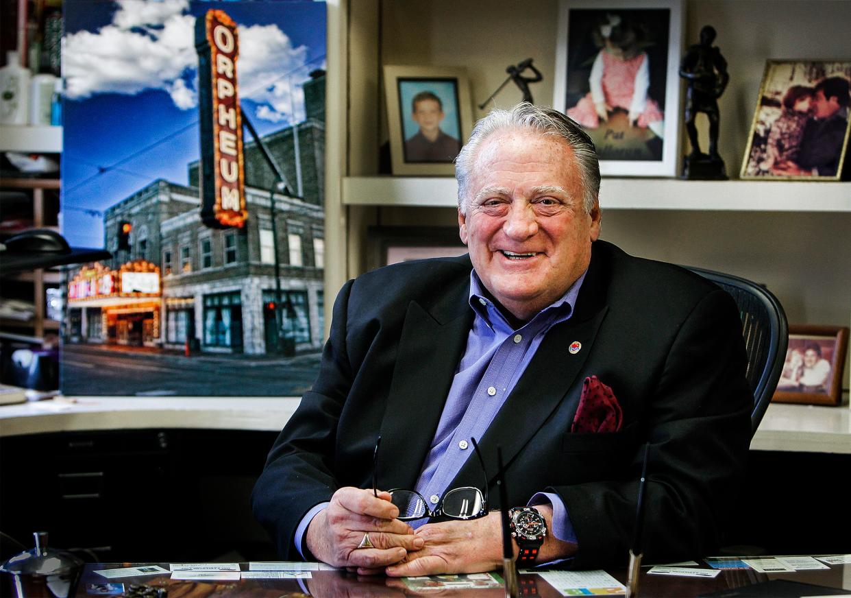 Pat Halloran, photographed on Nov. 26, 2014, was instrumental in getting the Orpheum back to its original grandeur. Halloran died Thursday, Feb, 8, 2024, at the age of 80.