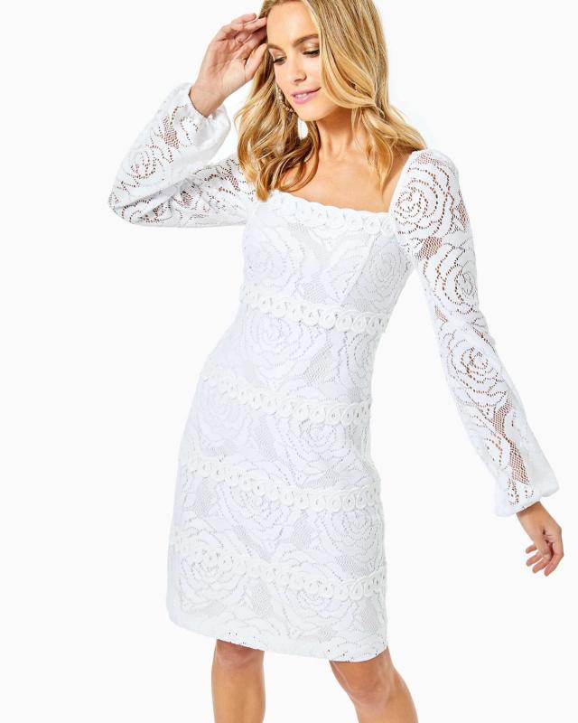 lilly pulitzer white topanga dress