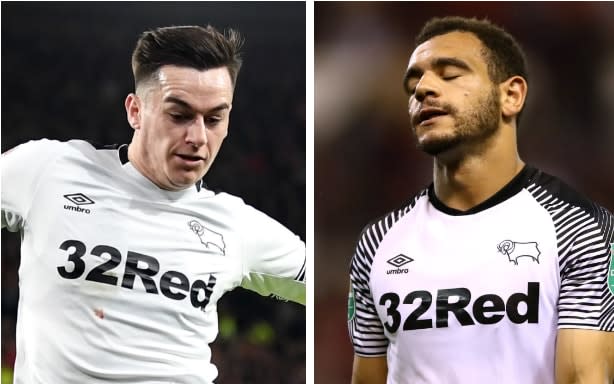 Tom Lawrence and striker Mason Bennett have been charged with drink-driving