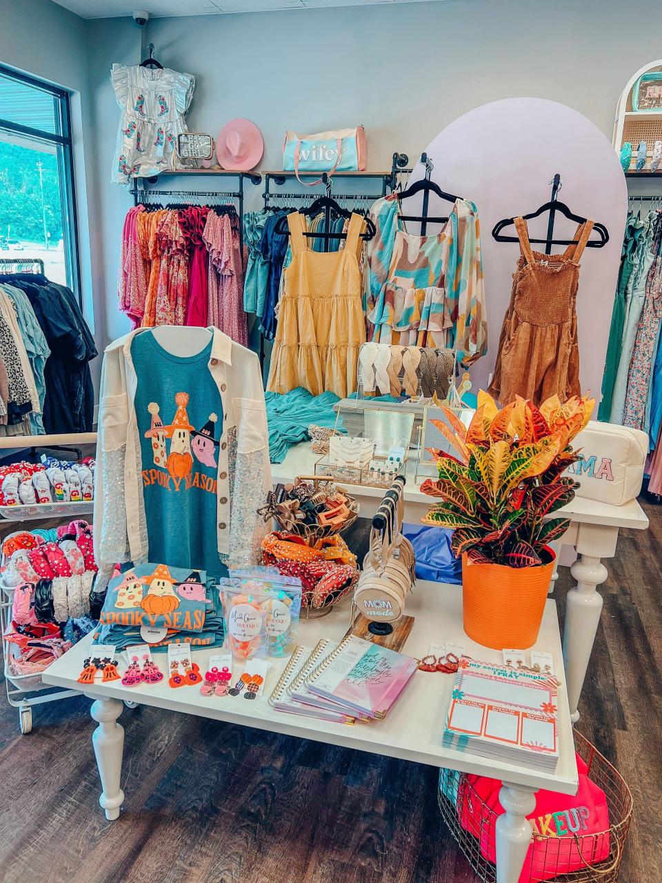 Bright colors are a staple in Madi Grace Boutique.