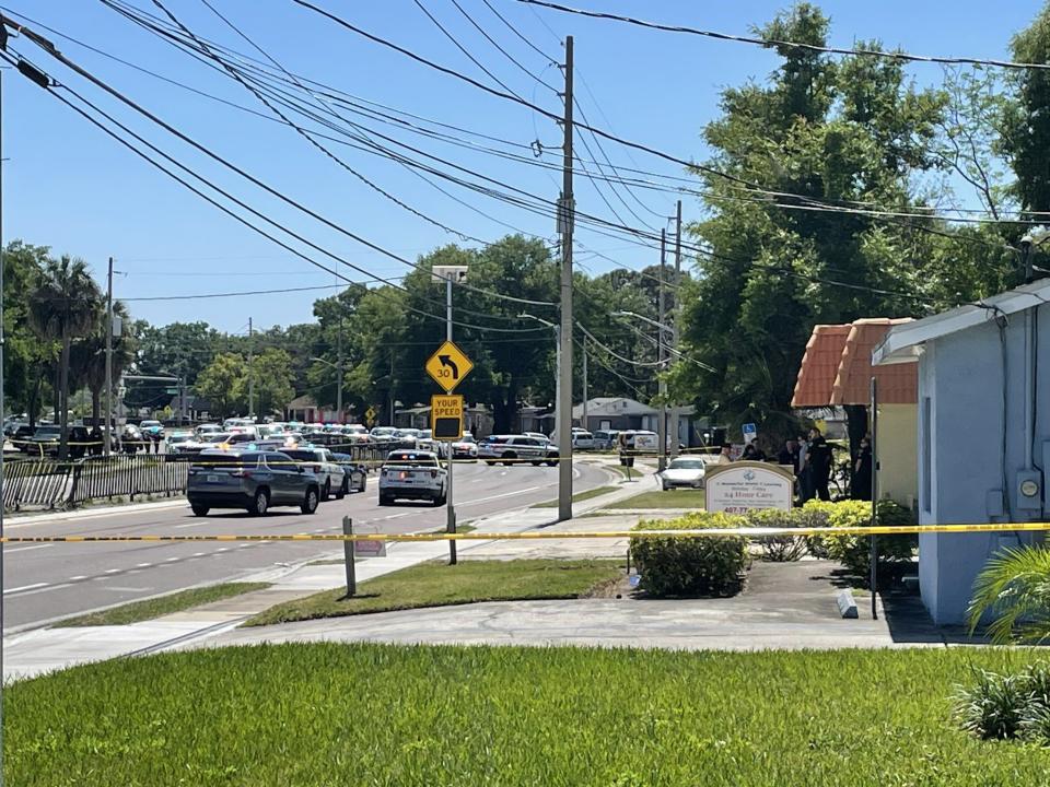 A large deputy presence was seen Friday afternoon in Orange County’s Pine Hills neighborhood.