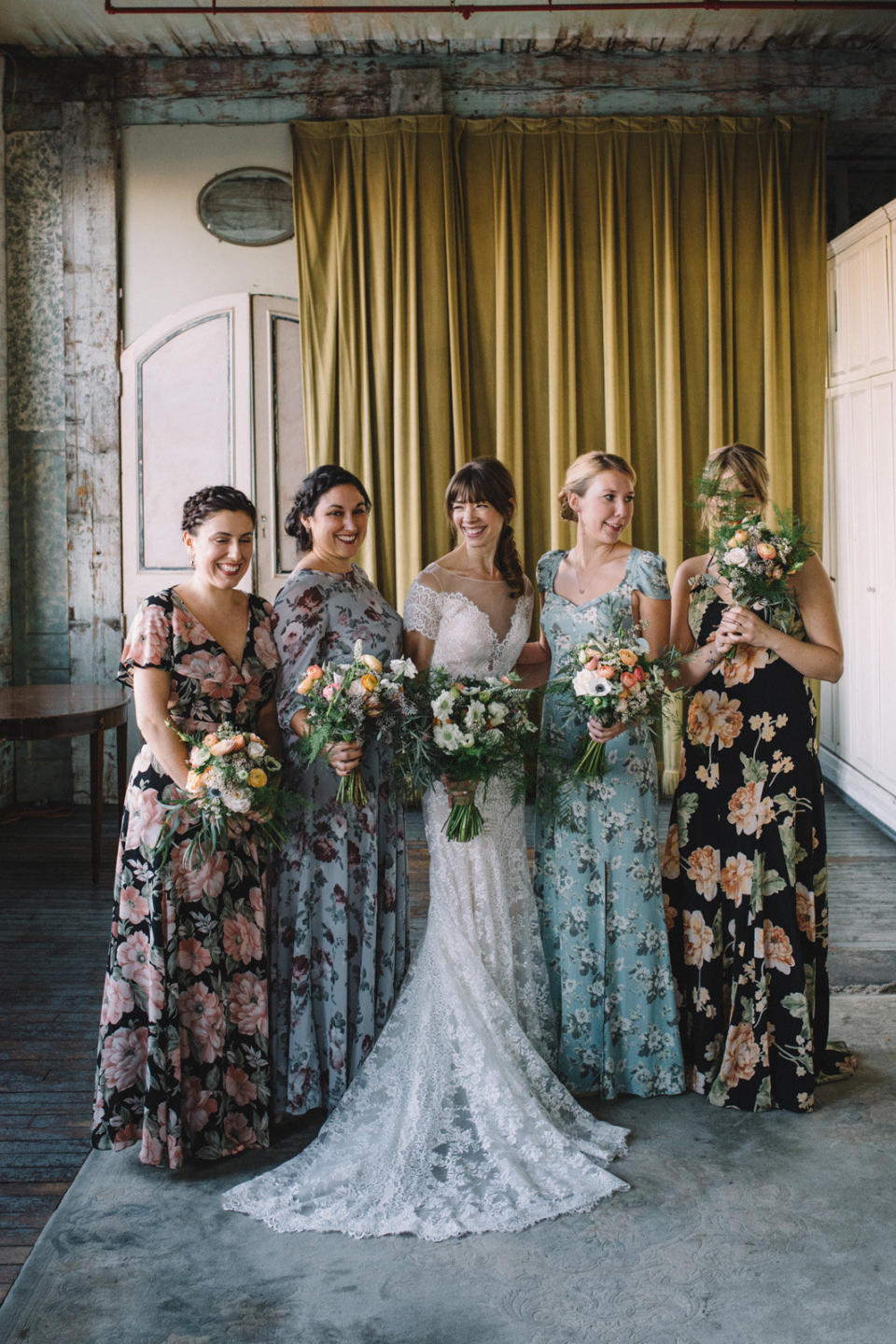 <i>Dresses: Bridesmaids' own</i>