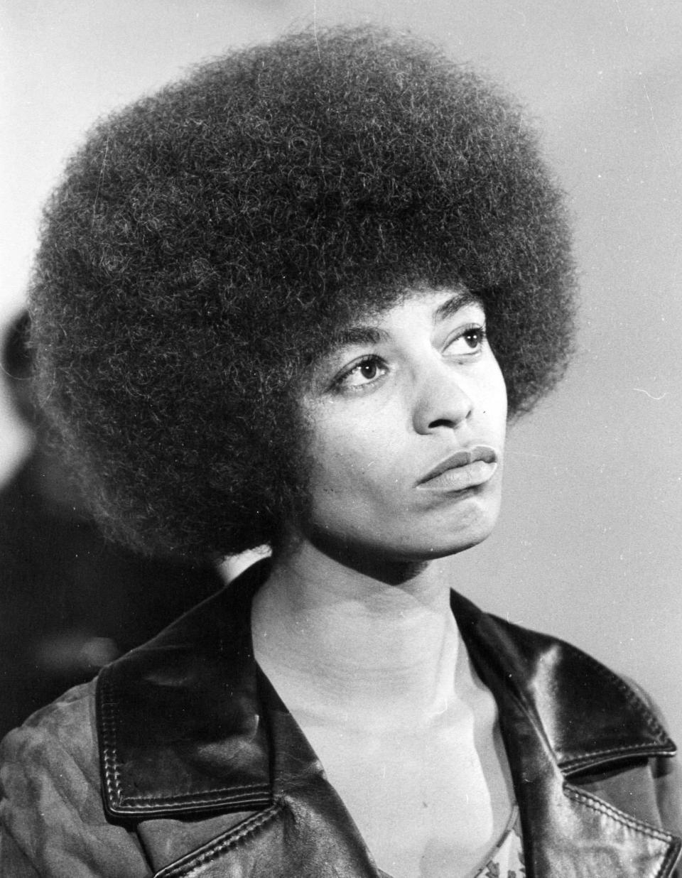 Angela Davis' larger-than-life hair helped her stand out in the crowd, and defined a generation. 