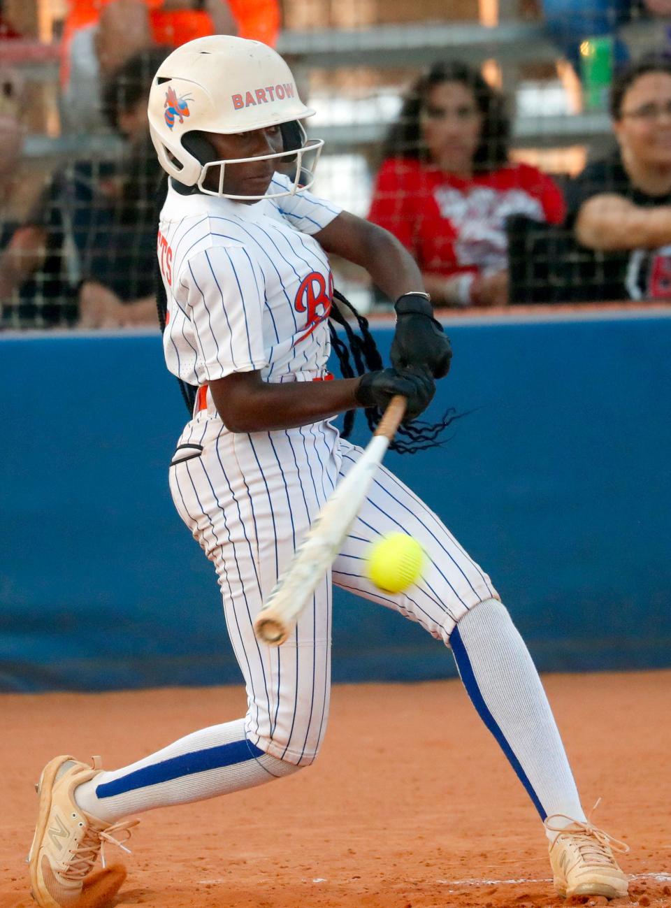 Bartow's Shay Narcisse bats against East River on Thursday in the Class 6A, Region 3 quarterfinals.