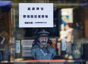 A bottle of wine depicting Soviet dictator Josef Stalin is seen in a window of winery shop at Chinese part of the China-Kazakhstan Horgos International Border Cooperation Center (ICBC), in Horgos, China May 12, 2017. Picture taken May 12, 2017. REUTERS/Shamil Zhumatov