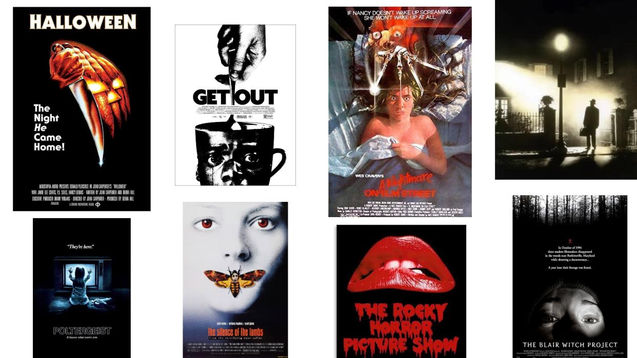 Selection of horror film posters. 