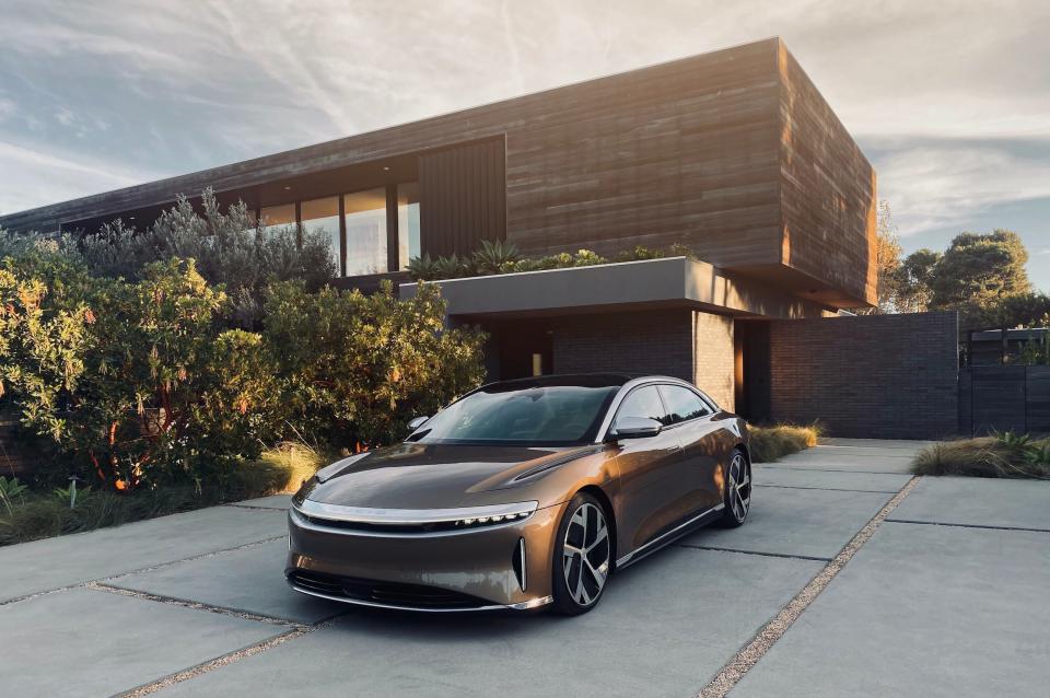 Lucid Air, an electric luxury sedan.