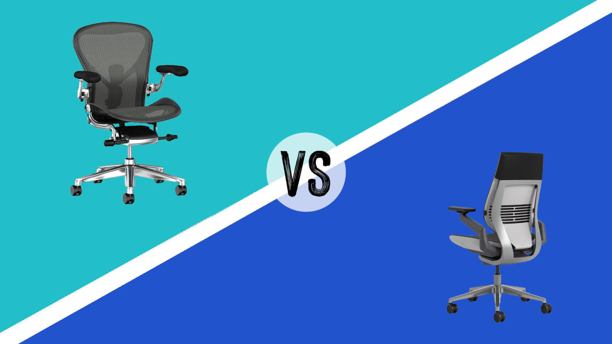  An Aeron vs a Gesture chair. 