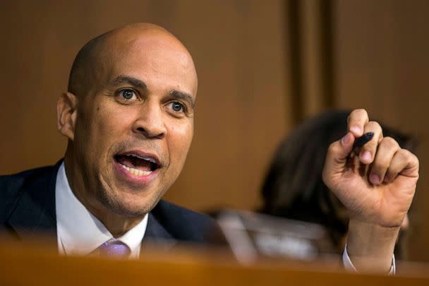 PHOTO: FILE - Sen. Cory Booker speaks during a hearing on Capitol Hill, Sept. 5, 2018 in Washington, DC. (Zach Gibson/Getty Images, FILE)