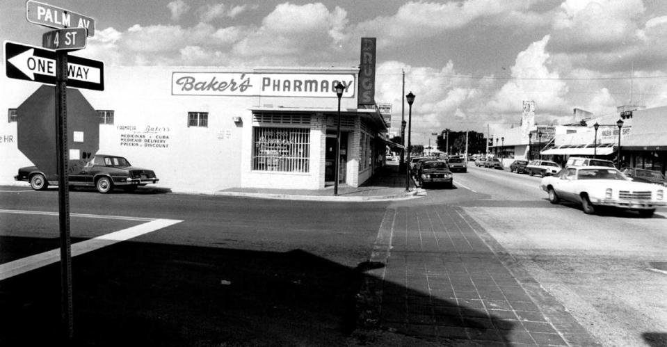 In 1988, Palm Avenue in Hialeah.