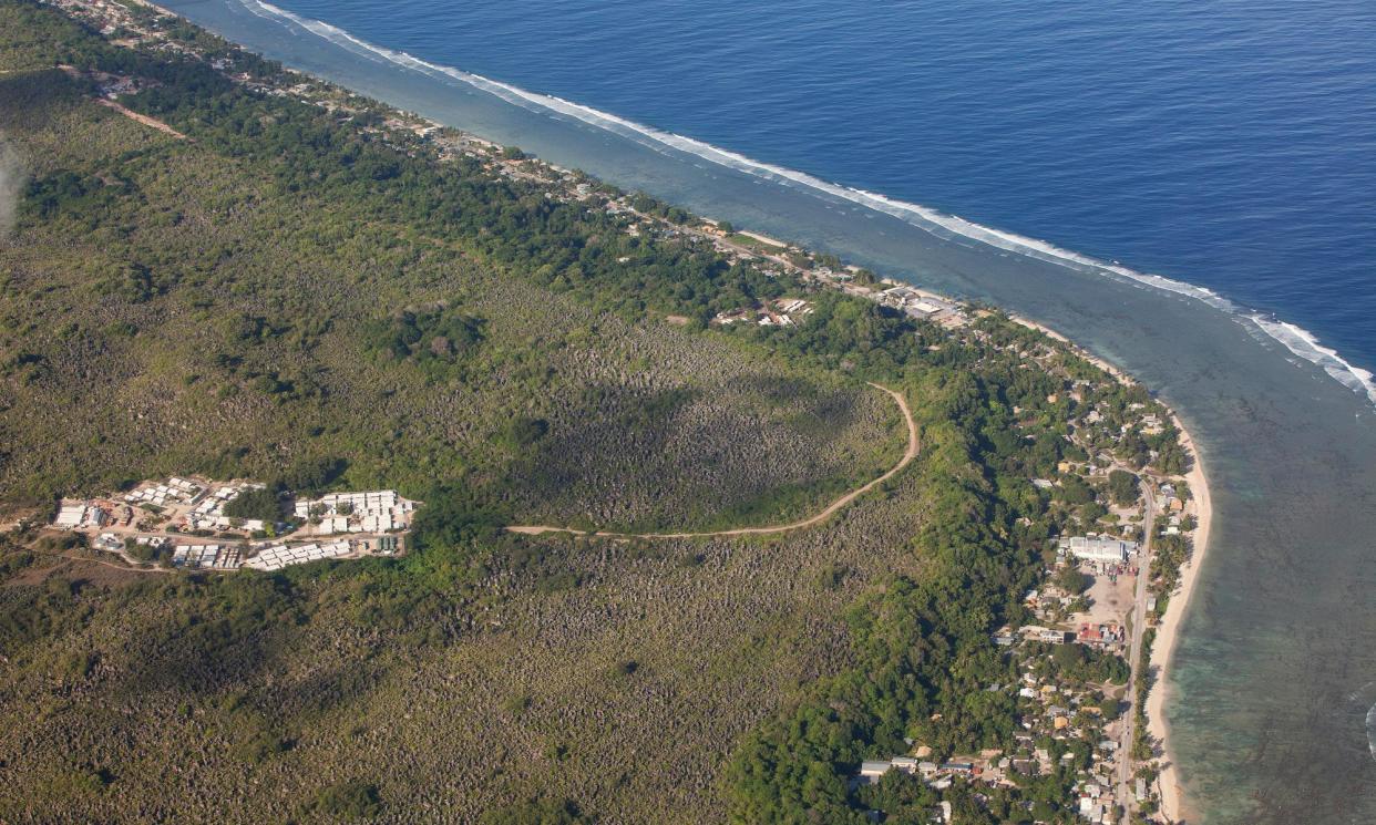 <span>An immigration detention centre on Nauru. Australia and Nauru retain an agreement for an ‘enduring’ form of offshore processing on the Pacific island state.</span><span>Photograph: Remi Chauvin/The Guardian</span>