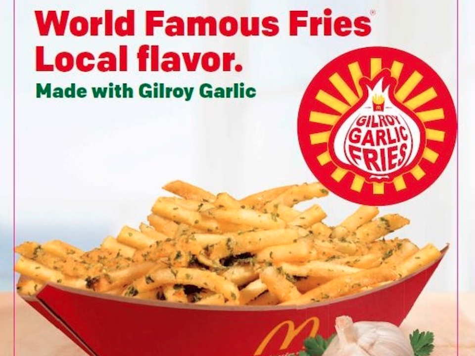 Gilroy Garlic Fries mcdonalds