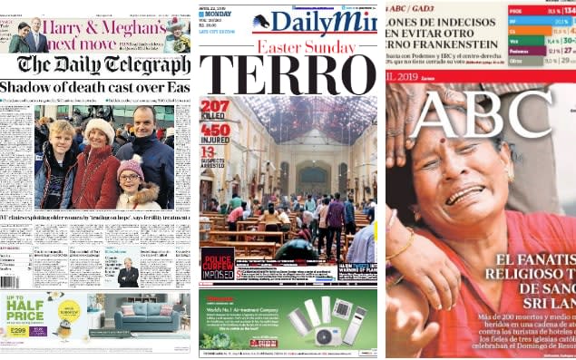 The Daily Telegraph, Sri Lanka's Daily Mirror, and Spain's ABC newspapers