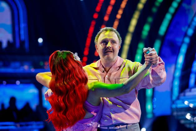 Chris McCausland and Dianne Buswell on the Strictly dance floor on week two