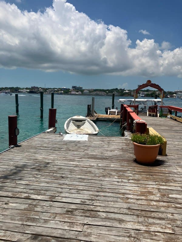 The cellphone of Taylor Casey was located in the ocean near docks on Paradise Island. Photo courtesy of Claudia Garcia-Roya/Release