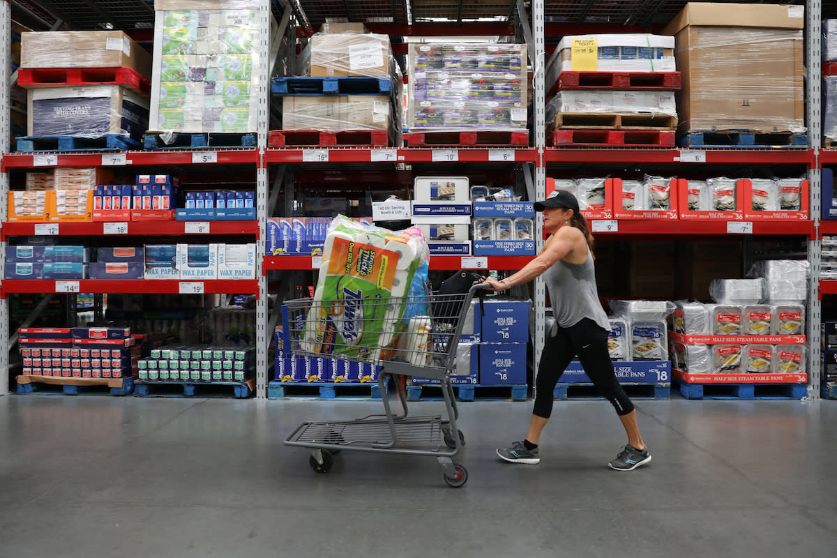 Renee Flowers shops for bulk items at Sam's Club in St. Petersburg, Fla., on Wednesday August 16, 2017.