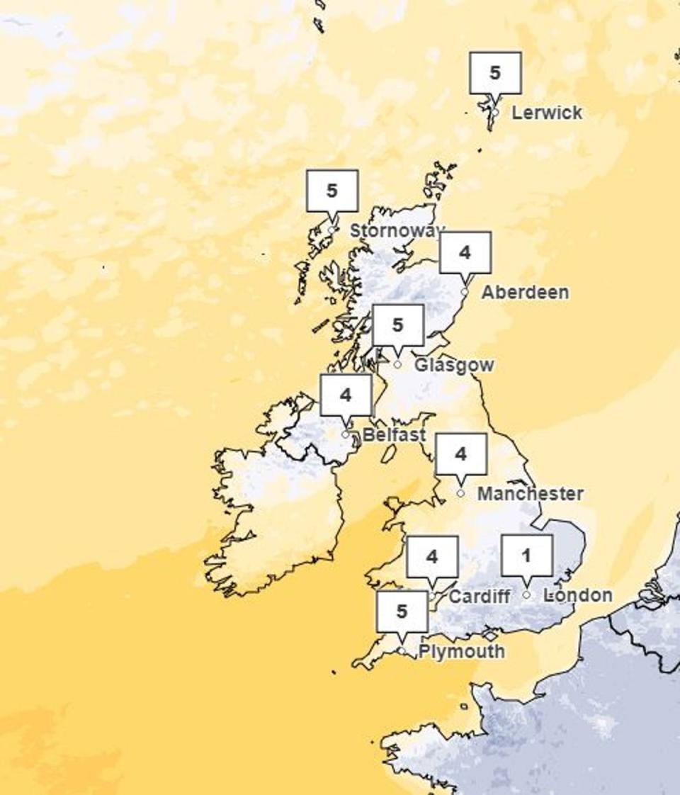 Temperatures will remain low this week, with overnight temperatures seen here on Thursday struggling to get above zero (Met Office)