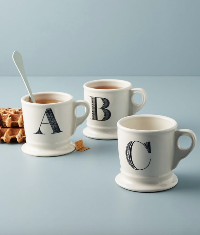 Modern Monogram Mugs