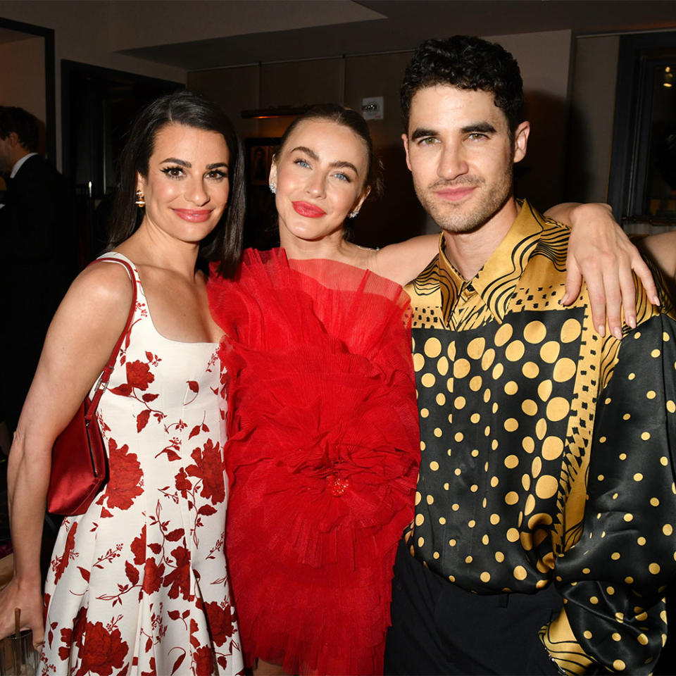 Lea Michele, Julianne Hough and Darren Criss attend The After, After Party Presented by Ketel One Vodka And Zacapa Rum at Pebble Bar on June 12, 2023 in New York City.