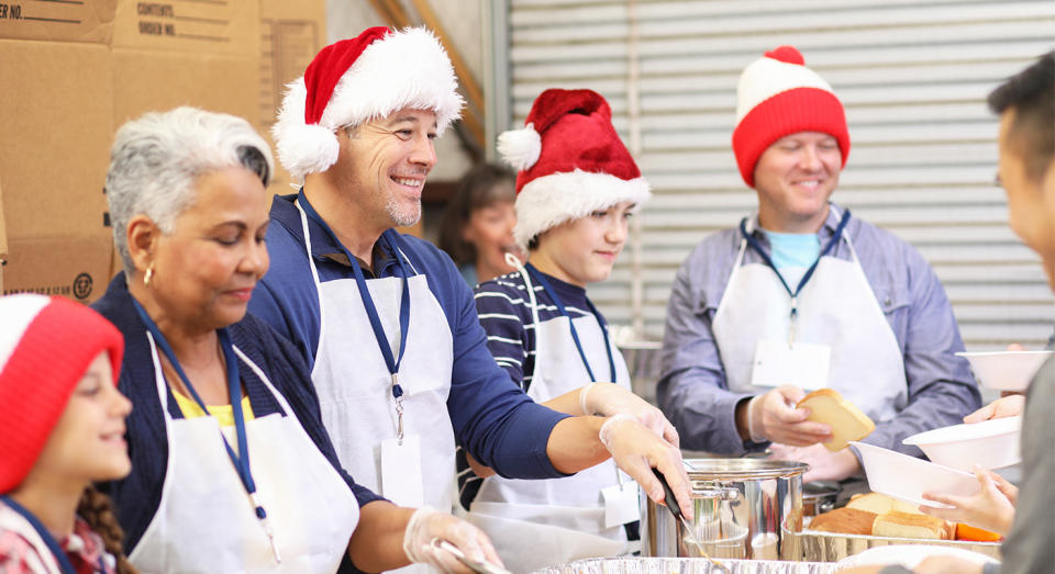 There are plenty of ways you can give back this Christmas. [Photo: Getty]